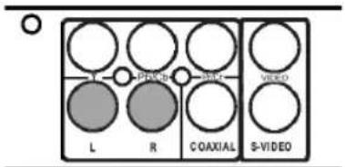 L R COAXIAL S-VIDEO PSC b PSC c video