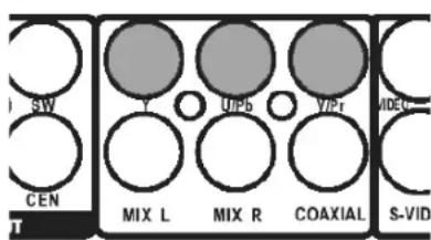 SW CEN Y UPb VIPt MIX L MIX R COAXIAL S-VID
