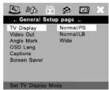 AEG DVD 4513 DIVX - Einstellen der Bildschirmanzeige - 1
