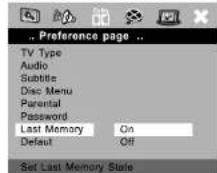 AEG DVD 4513 DIVX - Last-Memory (Letzte Einstellung speichern) - 1