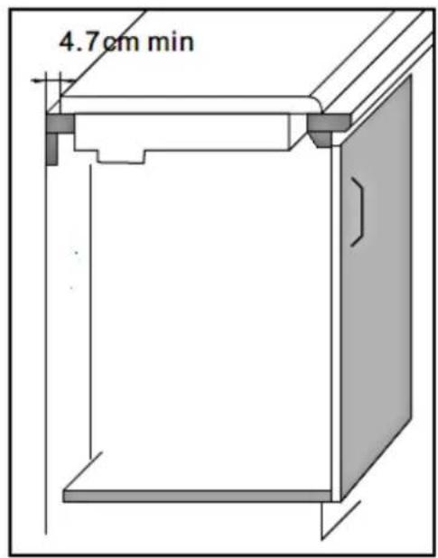 PKM IN4-9 - Einbau über einem Schrank mit Tür - 3