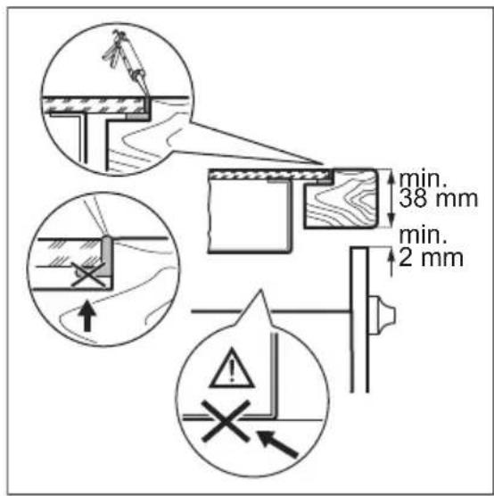 Technical diagram showing assembly steps of a mechanical component with labeled parts and directional arrows indicating process flow.