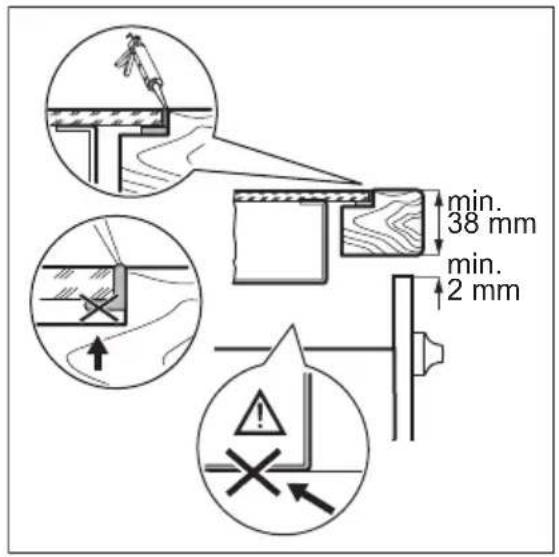 Technical diagram showing assembly steps of a mechanical component with labeled parts and directional arrows indicating process flow.
