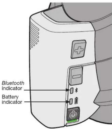 Bluetooth indicator Battery indicator