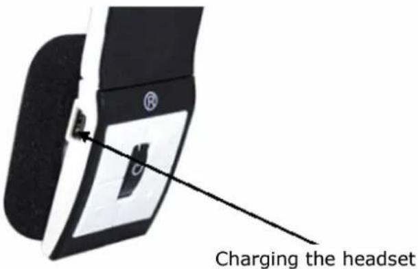 Charging the headset