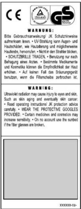 Soltron S-55 - 2: Aufkleber Warnhinweise EU (1504234-..) - 1