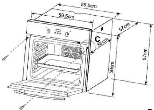 A DETAIL 2cm Minimum 4 cm (The wooden part can be extended up to cut-out depth)
