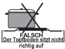 SCHNEIDER SHIC 310B - Verwendung des Kochfeldes - 6