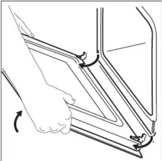 JUNO JB121D5 - Cleaning the oven door - 5