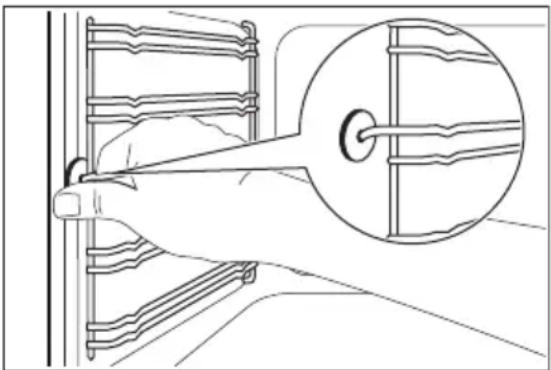 JUNO JB121D5 - Removing the shelf supports - 1