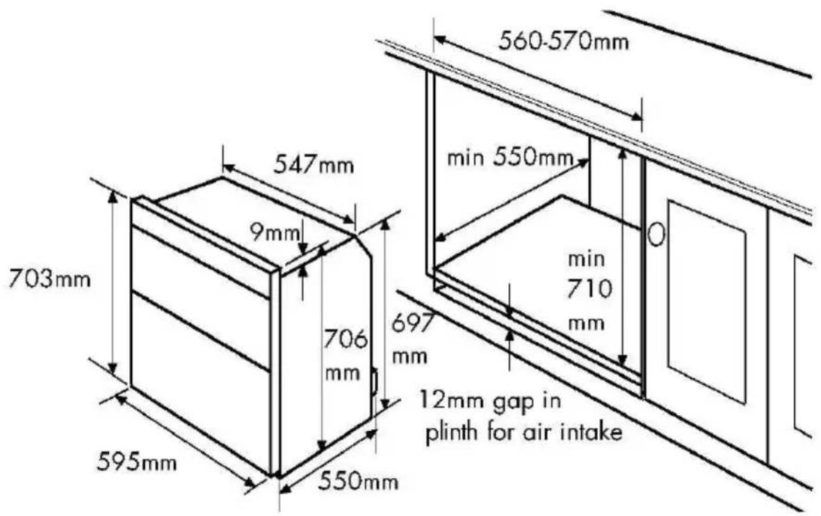 NEW WORLD NW901D - Method 3: Housing unit with internal height 710mm or more - 1