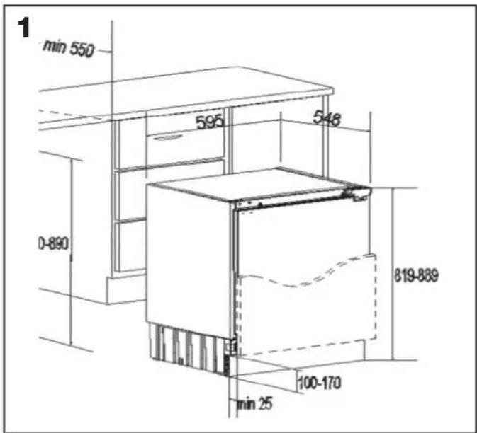BUSH BUCF6082 - Dimensions for installation - 2