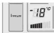 WESTINGHOUSE WFM3600SB - CHANGING THE FREEZER TEMPERATURE - 1