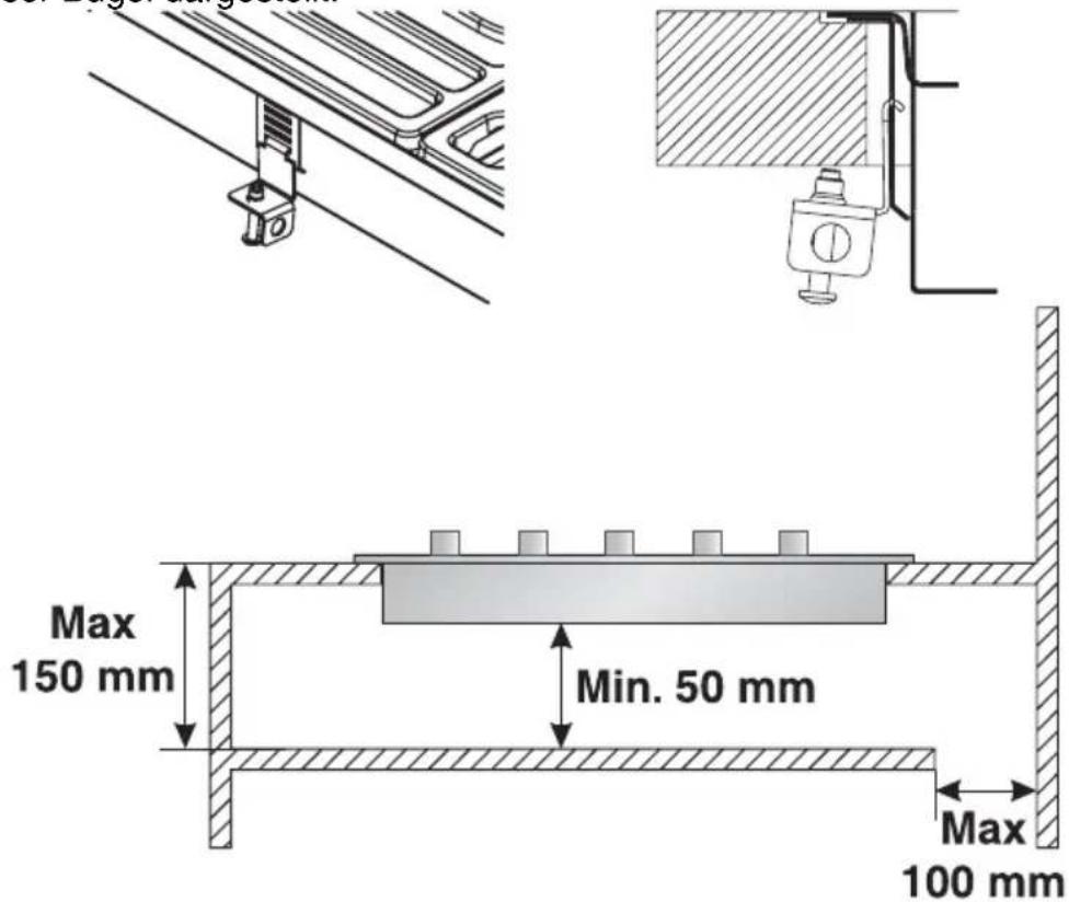 SMEG SCNL 95 - Befestigung an der Auflagefläche des flächenbündigen Modells - 9