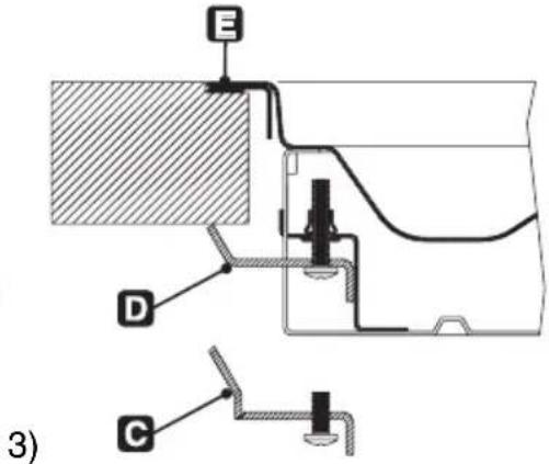 SMEG SCNL 95 - Befestigung an der Auflagefläche des flächenbündigen Modells - 3