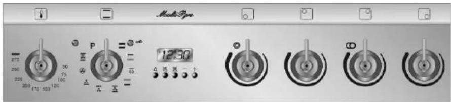 SMEG SCB 66 MPX5 - BESCHREIBUNG DER BEDIENEINRICHTUNGEN DER BEDIENBLENDE - 1
