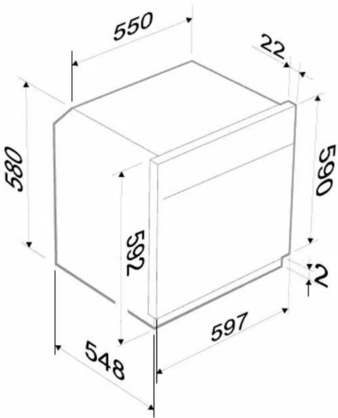 SMEG SC 351 X - Positionierung des Backofens - 4