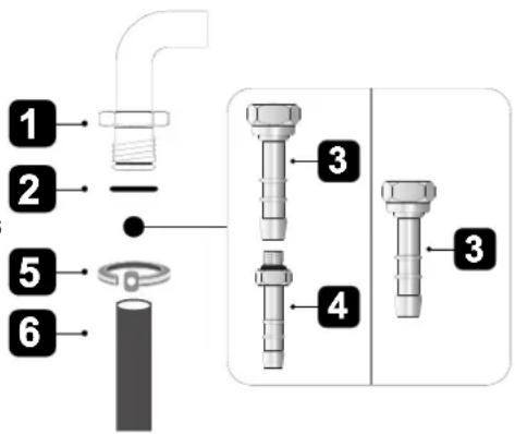 SMEG SNL61GX9 - Anschluss mit einem Gummischlauch - 7