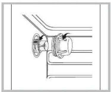 HOTPOINT CP9VP6 DE/HA - Removing/fitting the oven door - 3