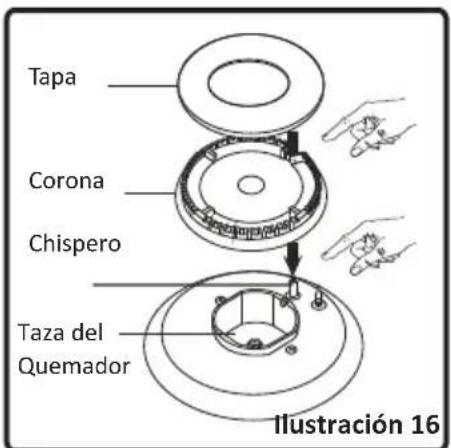 Tapa Corona Chispero Taza del Quemador Ilustración 16