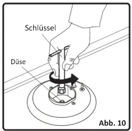 Schlüssel Düse Abb. 10