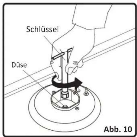 Schlüssel Düse Abb. 10