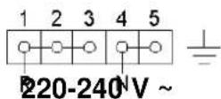 LOFRA MR96MF/C - Terminal connection diagram with cable pre-installed - 2