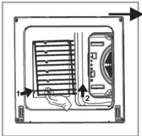 NORDMENDE CTEC50BK - Ausbau des Drahteinschubs - 1