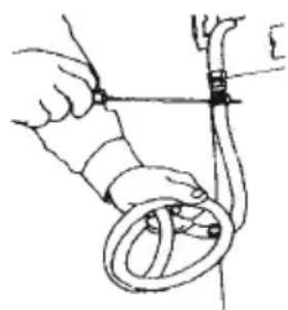 Illustration of hands holding a rope tied with a tool, no text or symbols present