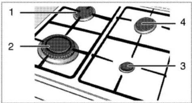 Flavel ML61ND - Using the hobs - 1