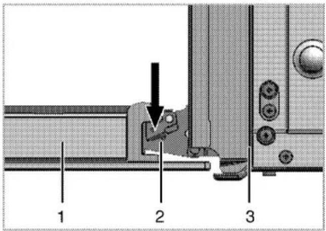 Flavel ML61ND - Removing the oven door - 1