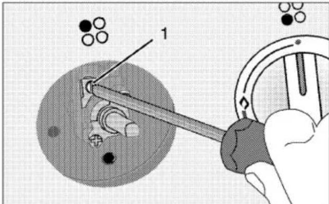Flavel ML61ND - Reduced gas flow rate setting for hob taps - 1