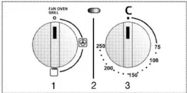 Flavel FL95CR - Select temperature and operating mode - 1