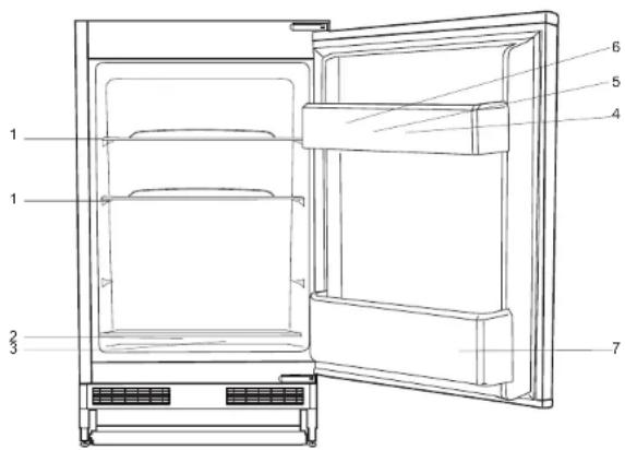 Flavel FLU150AP - REPOSITIONING THE DOOR - 2