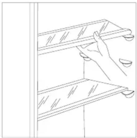 Juno Electrolux JRN40882 - Storage shelves - 1