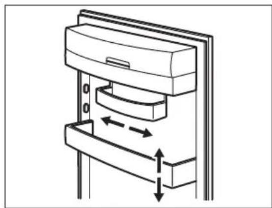 Juno Electrolux JRG90181 - Positioning the door shelves - 1