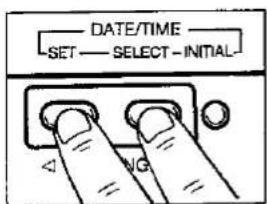 DATE/TIME SET — SELECT - INITIAL V/G