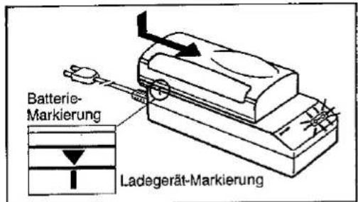 Batterie- Markierung Ladegerät-Markierung