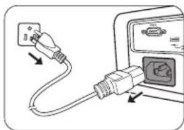 BENQ TH680 - Shutting down the projector - 1