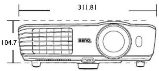 BENQ TH680 - Dimensions - 2