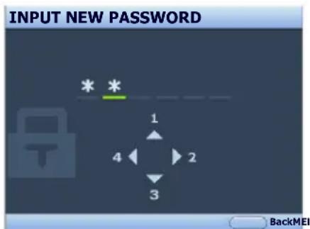 BENQ TH680 - Setting a password - 2