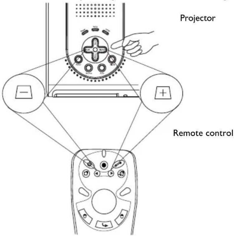 BENQ PB7220 - Digital Keystone Correction - 1