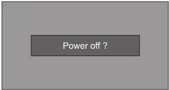EIKI LC-XBS500 - Turn off the projector - 3