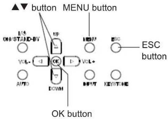 EIKI LC-XBS500 - How to operate the screen menu - 1