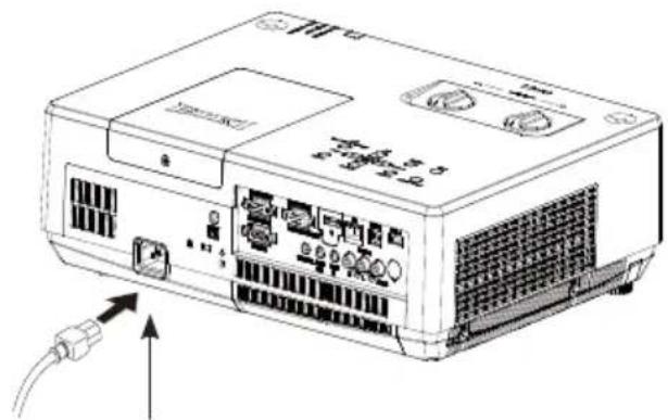 EIKI LC-XBS500 - Connecting the AC power cord - 2