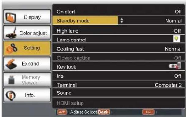 EIKI LC-XBS500 - Standby mode - 1
