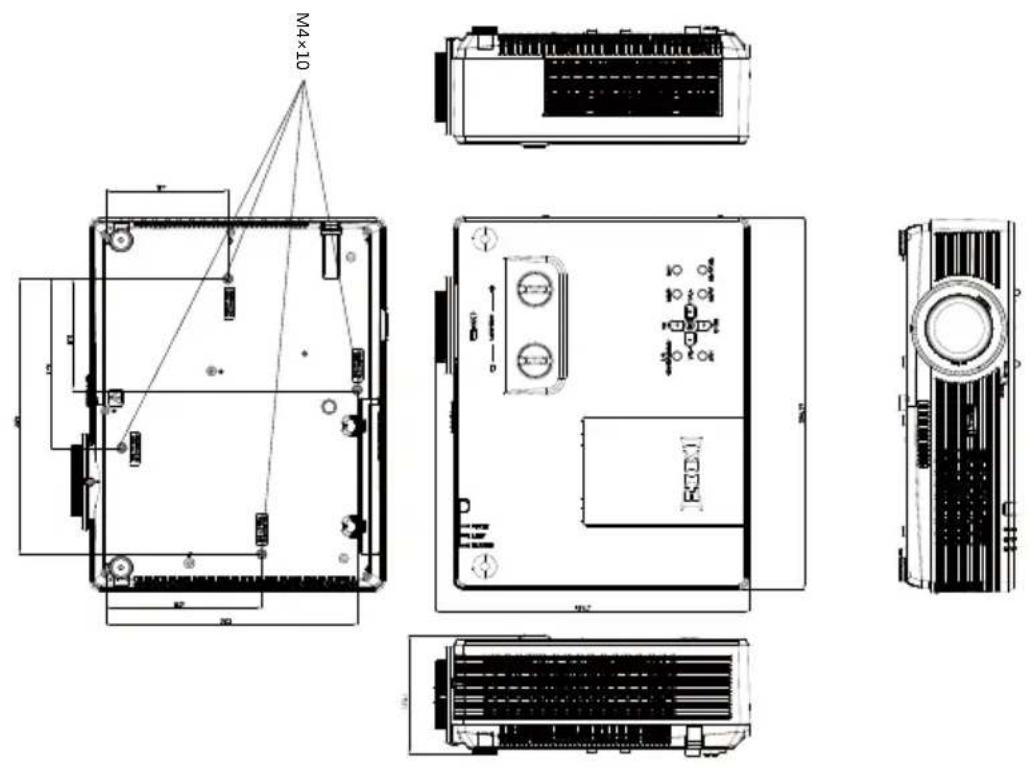EIKI LC-XBS500 - Dimensions - 1