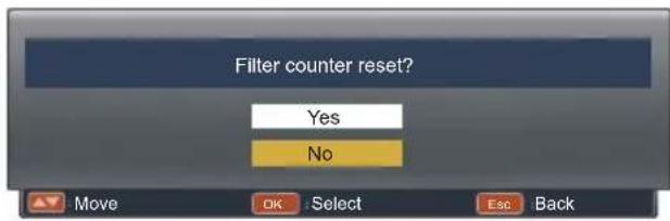 EIKI LC-XBS500 - Filter counter - 2