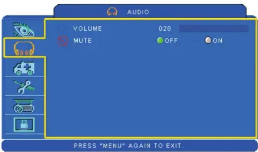 EIKI LC-WNB3000N - Audio Menu - 1