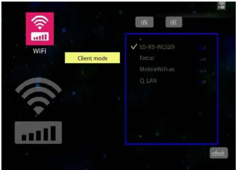 EIKI LC-WNB3000N - Client mode : - 5